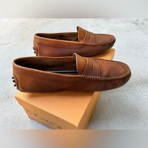 Tods Pellame Brushed Tan & Brown 8.5.